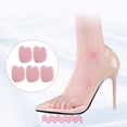 thumbnail image 6 of 5 Pairs Sandals High Foot Pads Reusable Soft Ball of Foot Cushions Forefoot Pads for Women Prevention Pads - Pink, 6 of 7