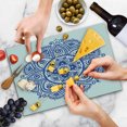 thumbnail image 4 of Ethnic Cutting Board, Floral Mandala Ornament Style Oriental Embellishing Print, Decorative Tempered Glass Cutting and Serving Board, in 3 Sizes, by Ambesonne, 4 of 5
