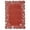 Red, variant on Hasoo Christmas Washable Living Room Area Rug 8x10 ft Modern Scalloped Border Non-Slip Soft Low Pile Indoor Green Carpet