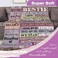 thumbnail image 3 of DAJU Bestie Gifts to My Bestie Blanket Best Friend Birthday Gifts for Women Bestie Sister Teen Girls Long Distance Friendship Gift Christmas or Valentines Gift for Her Throw Blankets(40*50inch), 3 of 6