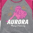 thumbnail image 3 of Disney Princess - Aurora Always Dreaming - Toddler And Youth Girls Raglan Graphic T-Shirt, 3 of 5