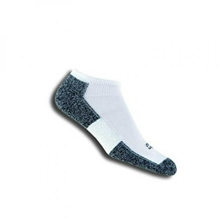 Lite Mens Mitt Thorlos Mens Lite Running Thin Padded No Show - Low Cut Socks LRCM,White,X-Large (Shoe Size 13-15) ()