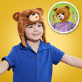 thumbnail image 3 of Danny Go! Bearhead Hat, Kids Dress-Up and Roleplay, Inspired by the YouTube and Netflix Show, Soft, Ages 3 Years and up, 3 of 7
