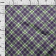 thumbnail image 3 of oneOone Cotton Cambric Purple Fabric Checks Sewing Material Print Fabric By The Yard 56 Inch Wide, 3 of 4