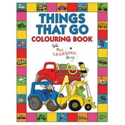 Things That Go Colouring Book with The Learning Bugs: Fun Children's Colouring Book for Toddlers & Kids Ages 3-8 with 50 Pages to Colour & Learn About Cars, Trucks, Tractors, Trains, Planes & More (Pa
