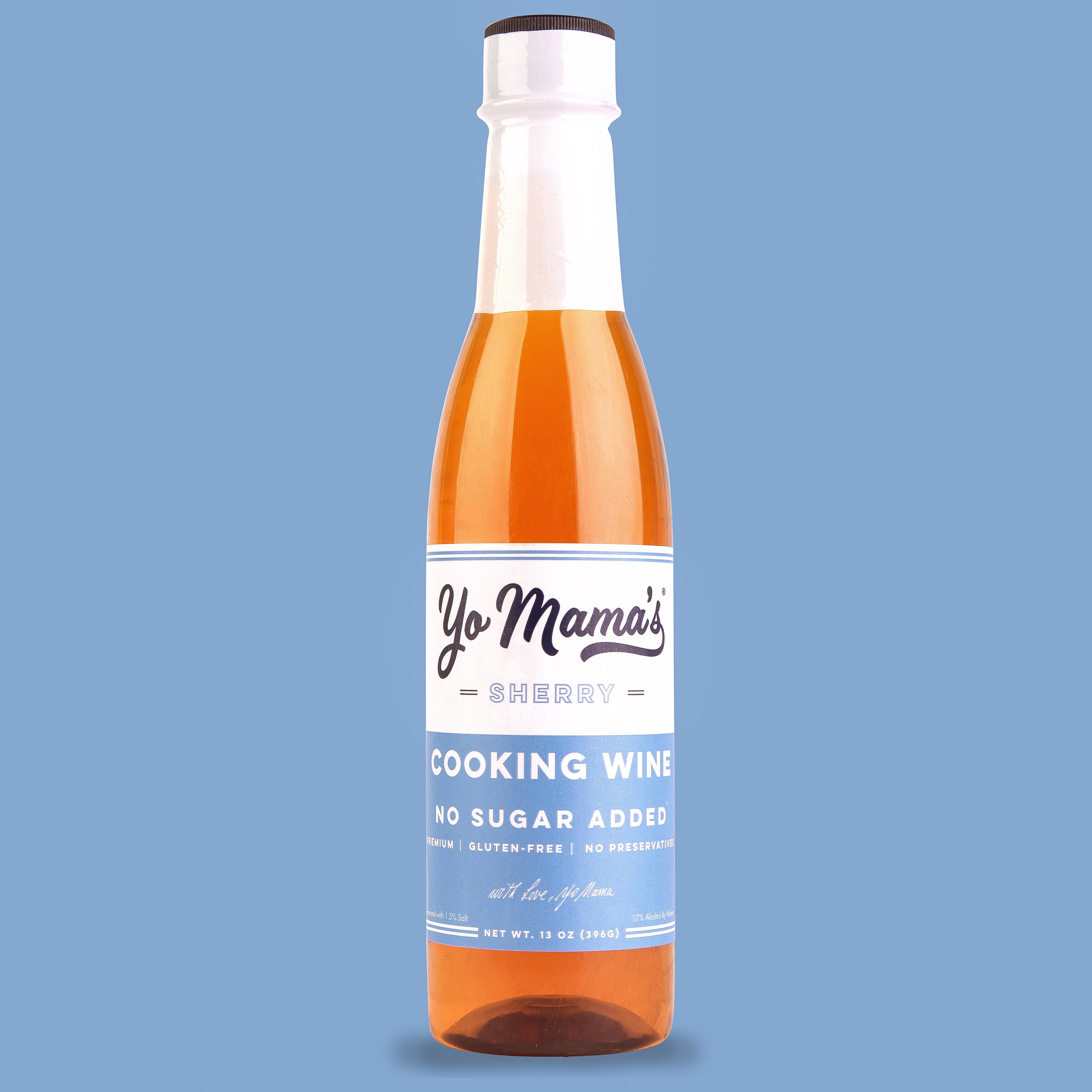 Yo Mama's Foods Premium Sherry Cooking Wine, No Sugar Added, Gluten Free, 1 Bottle