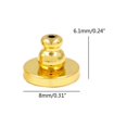 thumbnail image 3 of 4Pcs Comfortable Earring Stoppers Secure Plugging Blocked Ear Backings Jewelry Replacement Locking Earnail Plugs rose gold, 3 of 5
