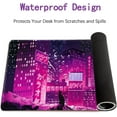 thumbnail image 3 of XXL Extended Purple Mouse Pad Japanese Anime Gaming Desk Pads City Night View Large Desktop Mouse Mat Rectangle Keyboard Mousepad with Non-Slip Base(Size:35.4x15.7in), 3 of 6