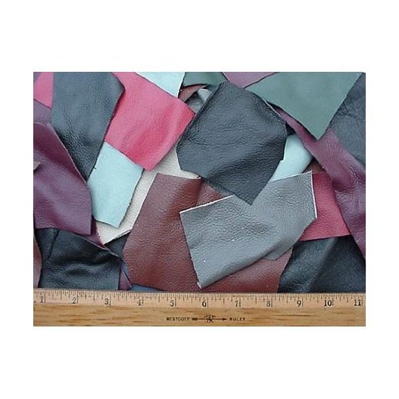 Scrap Upholstery Leather Craft Mixed Colors 2 Lbs 10 Sf