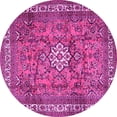 thumbnail image 1 of Ahgly Company Indoor Round Persian Pink Traditional Area Rugs, 6' Round, 1 of 4