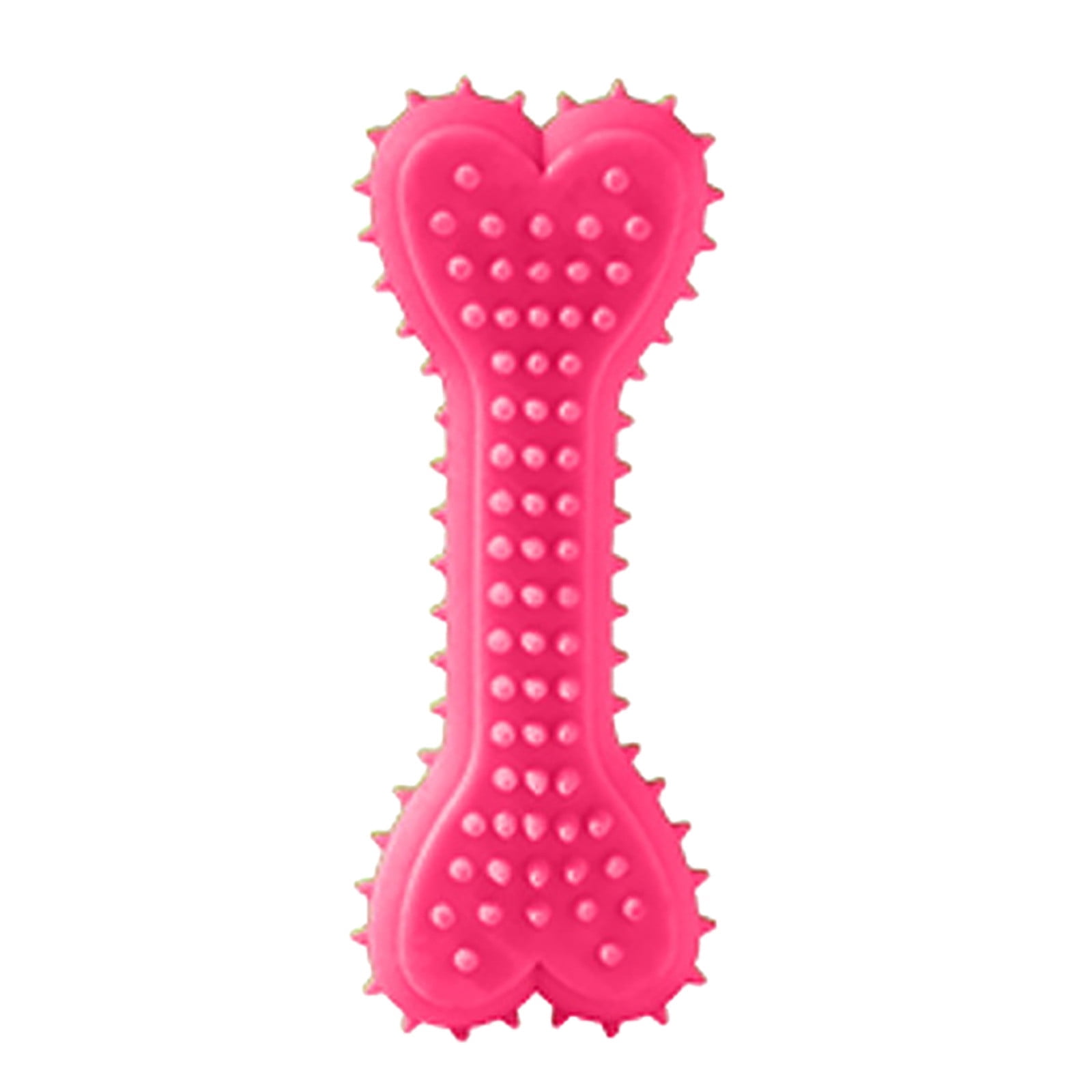 Pet Toys Dog Chew Toys Durable Rubber Toothbrush for Teeth Cleaning and Interactive Play - 3PCS Bone Shaped for Small and Medium Dogs