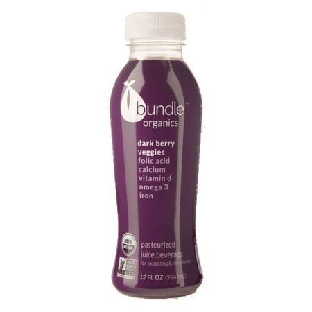 Bundle Organic Juice for Pregnant and Nursing Moms, Dark Berry and Veggies, 12 Fl Oz, 1 Count