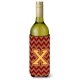 thumbnail image 1 of Letra X Chevron Granate Y Oro Botella De Vino Bebida Aislador Hugger Cj1048-Xliterk, 1 of 1