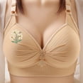 thumbnail image 2 of Bovxnpu Bras for Women, Womens Push Up Everyday Bras Seamless Wireless Supportive Bra Sports Bra, Woman's Printing Gathered Together Large Size Daily Bra Underwear No Rims, 2 of 9