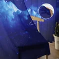 thumbnail image 5 of Cortinas transparentes con diseño de cielo nocturno, estrellas y luna, para sala de estar, ventanas, dormitorio, cocina, decoración del hogar, cortinas de gasa, 5 of 5