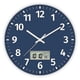 thumbnail image 1 of Digital Wall Clock with Time, Day of Week and Temperature, Silent, 1 of 5