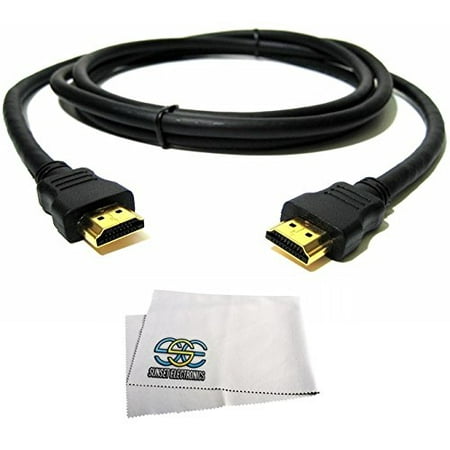 High Speed 6 Foot Regular to Regular Gold Plated 1080p HDMI Cable for Roku