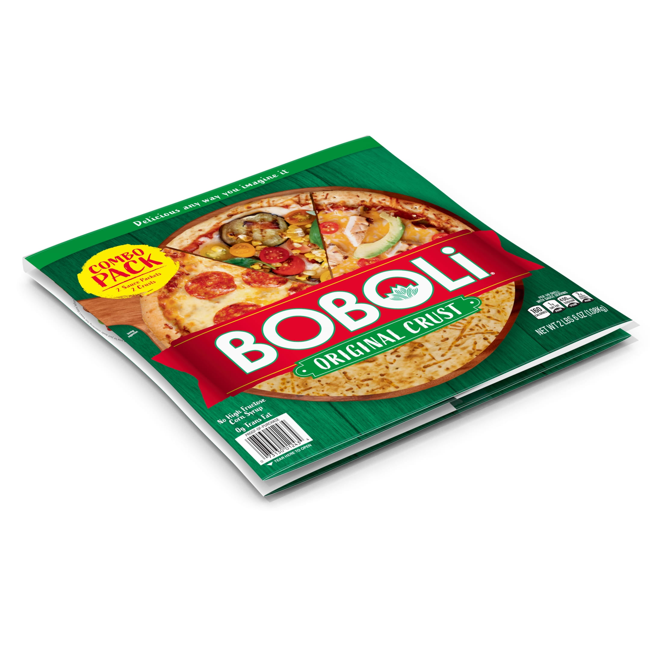 Boboli Original Crust, 2 Count, Plain Pizza Crust, 38 oz Bag