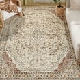 thumbnail image 2 of HOMCOM Area Rug 8x10, Machine Washable Rug, Non-Slip Classical Floral Print Floor Carpet for Living Room, Bedroom, Dining Room, Mixed-Brown, 2 of 9