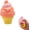 Orange, variant on LCBarley Ice Cream Squeeze Squishy Ice Cream Cone Squishy Stress Squeeze Balls Slow Rise Sensory Fidget Gift for Friends & Party Favors(Pink 1 Pcs)