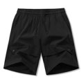 thumbnail image 6 of Teen Boys Cargo Shorts Youth Kids Quick Dry Lightweight Pull-On Hiking Shorts for Sports Outdoor with Zipper Pockets Years 7-19 Black-A, 6 of 9