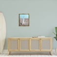 thumbnail image 2 of Message Bottle Beach Shore Coastal Graphic Art Metallic Gold Framed Art Print Wall Art, 2 of 6