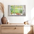 thumbnail image 7 of Elephant Stock Evening Breeze Wall Art - Horizontal Multi Panel Canvas - Living Room Wall Decor - Animal Multi Panel - Orange And Green Decor By Timothy Easton - 23" x 14", 7 of 7