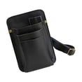 thumbnail image 2 of Riñonera para herramientas de peluquería, bolsa para cinturón de peluquería, bolsa de almacenamiento portátil, organizador profesional de brochas de m negro, 2 of 8