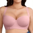 thumbnail image 4 of Blmnix Bra for Women Seamless Bras Underwire Plus Size Bralette Pink Wireless bras for Women,44C, 4 of 8