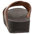 thumbnail image 3 of FitFlop Women's Lulu Cross Slide Sandals-Leather Bronze Leather Wedge Mule (11), 3 of 7
