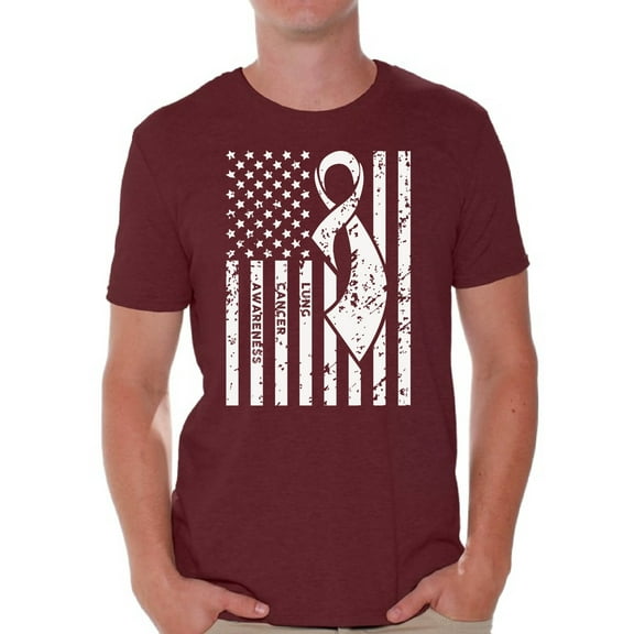 Lung Cancer Awareness T-shirt Top Cancer t shirt lung cancer awareness t shirt faith love hope fight believe support survive survivor gifts tackle I wear for my mom dad white ribbon