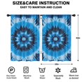 thumbnail image 2 of Blackout Kids Curtains,Blue Tie Dye Spiral Pattern Childrens Insulated Curtains Set Of 2,Bedroom Essentials,Toddler Room Decor 42"x63", 2 of 5