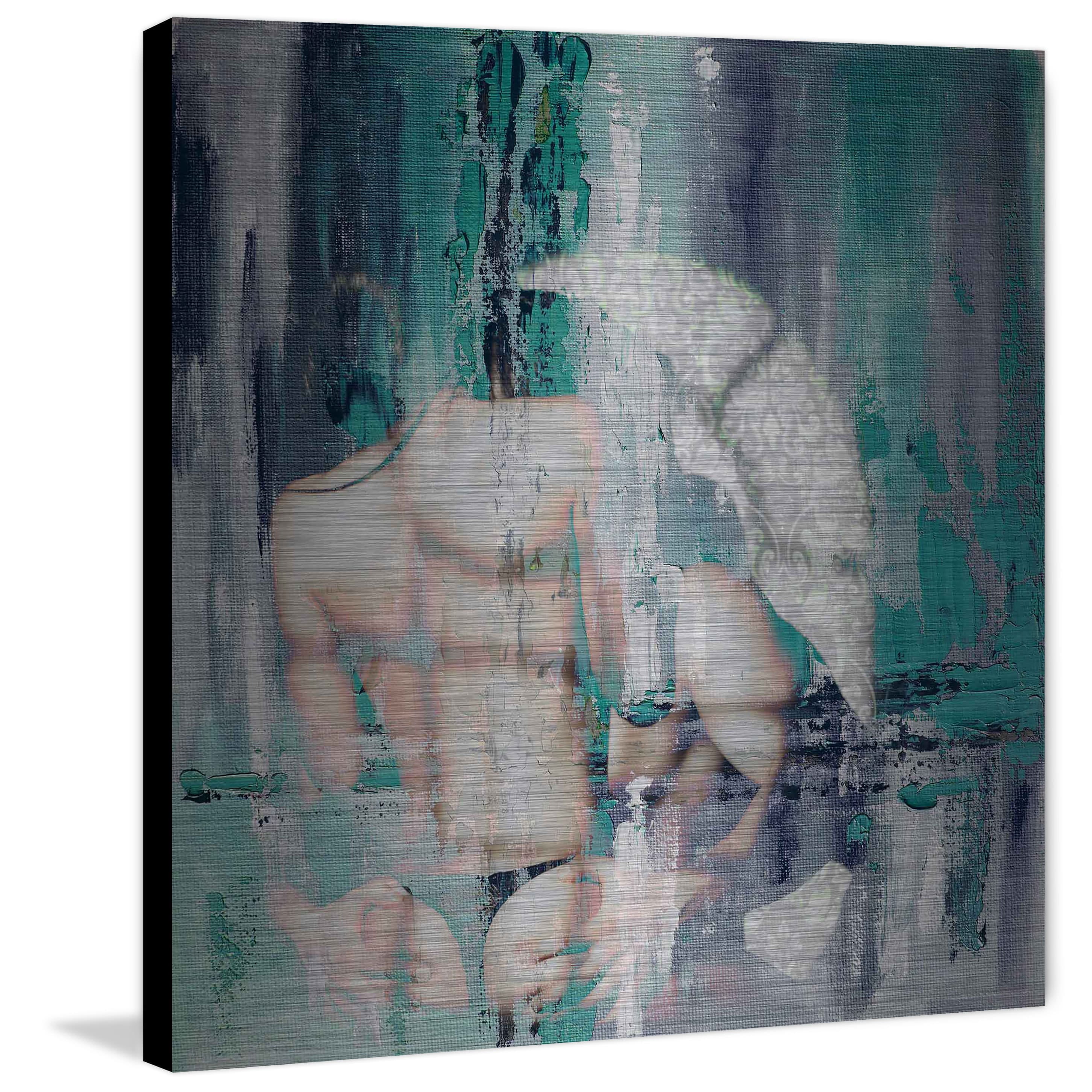 "Black Thong" Painting Print on Brushed Aluminum