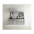 thumbnail image 2 of Maykoosh Garage Storage Cabinet with Doors, Shelves, Wood/Metal type, Wall mounted Tool Cabinets for Office, Home,Garage,Gym ,School-Color:Wood,Size:64x79x20 5 Piece set, 2 of 8