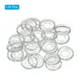 thumbnail image 3 of Uxcell 28mm Plastic Book Binding Discs Discbound Expansion Discs Binder Rings, Shine White 22 Pack, 3 of 6