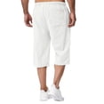 thumbnail image 6 of LILIYA Men's Capri Shorts Casual Baggy Knee Length 3/4 Pants Summer Elastic Waist Lightweight Beach Pants Drawstring Lounge Shorts with Pockets 2026, 6 of 6