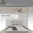 thumbnail image 2 of Ventilador de techo Vagizm 107 cm con luz y control remoto, 2 of 8