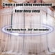 thumbnail image 2 of Bed canopy, dustproof mosquito net, luxurious bed canopy for bedroom decoration, double rod support for easy tallation, 2 of 5