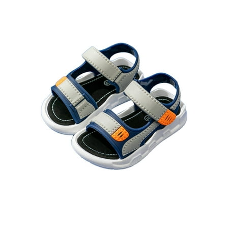 

Lacyhop Sports Sandals Boys Open Toe Easy Fasten Sliders Summer Shoes