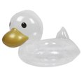 thumbnail image 2 of xiaxaixu Inflatable Swim Ring Transparent Duck Shape Swimming Seat Ring, 2 of 6