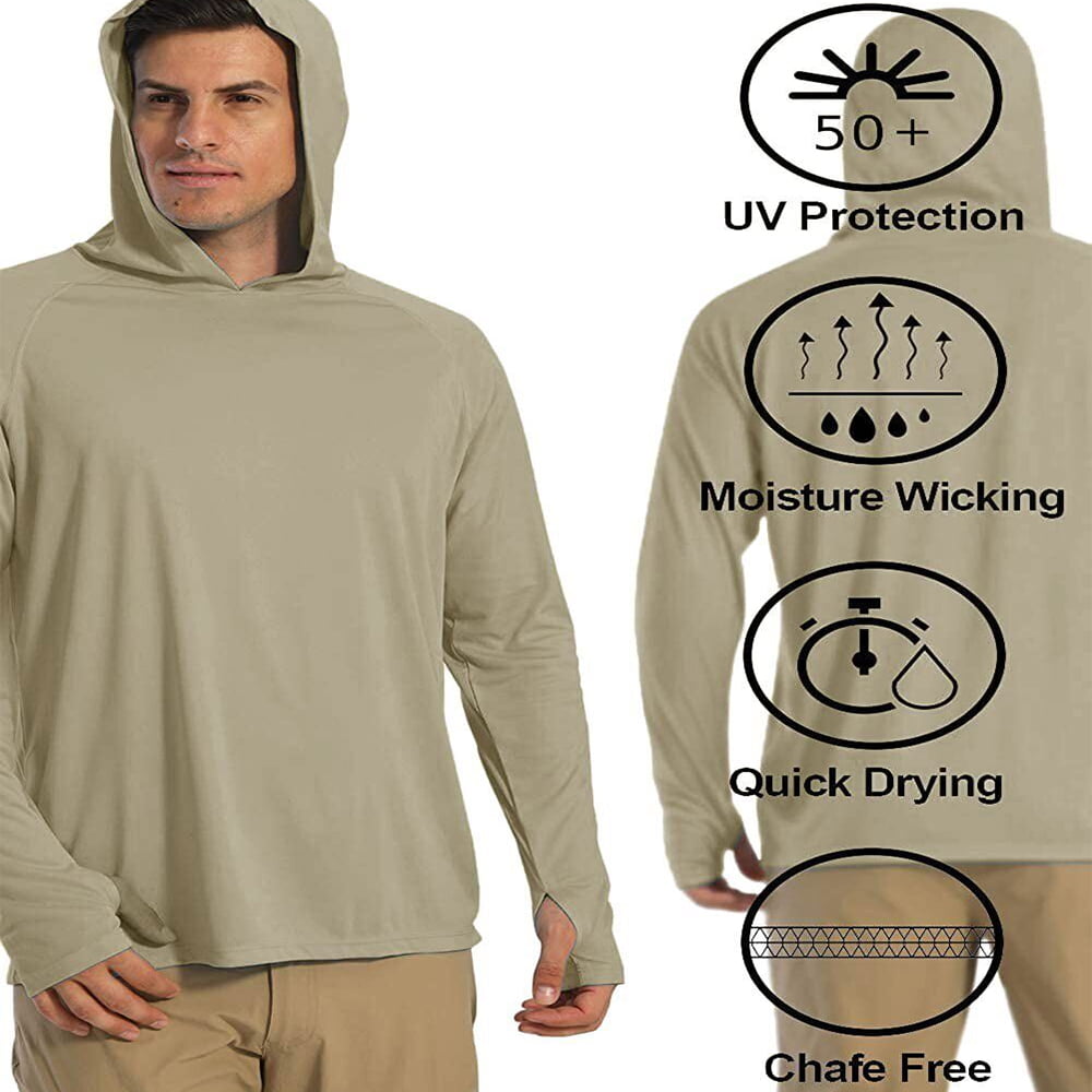Best Deal for FENGKAI Fishing Shirts for Men with Hood Men's Western