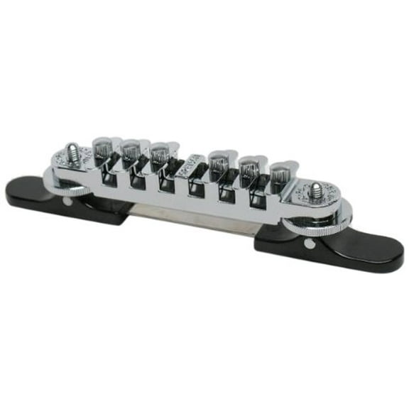 Gretsch Synchro-Sonic Adjustable Bridge With Base - NICKEL, #006-2758-049