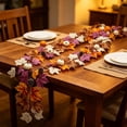thumbnail image 5 of 6.56ft Artificial Maple Leaf and Pumpkin Garland, Autumn Thanksgiving Vine for Door, Mantel, Stair Rail, Table, Harvest Display and Seasonal Home Decor, D, 5 of 6