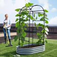 thumbnail image 2 of Soporte metálico para trepar Garden Arch Trellis Lalahoni, 203 cm, 2 of 6
