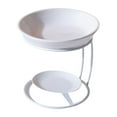 thumbnail image 2 of Tnarru Ceramic Oil Burner Aroma Diffuser Metal Frame for Home Yoga Office White, 2 of 7