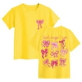 thumbnail image 3 of Gubotare Toddler Shirts Girls' T Shirt Short Sleeve Basic Tee Shirt Casual Daily T Shirts Tee (Yellow,Size 3-4 Years), 3 of 6