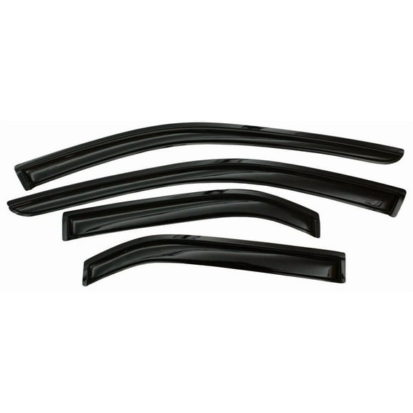 Fits 2009-2019 Ford Flex Auto Ventshade Rainguard 94079 Ventvisor; Aerodynamic Design; Tape-On; Smoke; Acrylic; Set of 4