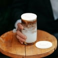 thumbnail image 5 of 4 tapas de silicona para vasos, tapas redondas para vasos, tapas de silicona reutilizables con diseño de agujero de paja, 5 of 5