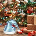 thumbnail image 6 of Rateoe Red Funny Crab on Blue Stripe Santa Hat Confortable Christmas Hat for Christmas Party Favors Fit for Kids, 6 of 6