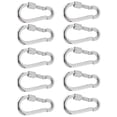 thumbnail image 1 of Gancho De Resorte, 10 Piezas Cuerda De Seguridad Gancho De Resorte Mosquetón De Resorte Práctico M5 Para 90 Kg Para Montañismo Para Escalada En Roca, 1 of 7